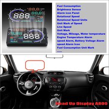 For KIA K3/Forte/Soul 2010-2018 2019 AUTO OBD HUD Car Accessories Head Up Display Saft Driving Screen Projector - Reflecting 2024 - buy cheap