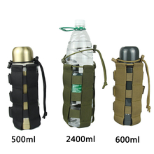 Bolsa de hervidor de agua militar Molle System, bolsa táctica para botella de agua, Kits de supervivencia de viaje, acampada, senderismo, soporte máximo de 2400ml 2024 - compra barato