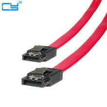 1 м/3 фута 26AWG SATA III 6,0 Гбит/с 7pin Женский кабель для передачи данных с фиксацией защелки для HDD/SSD/DVD 2024 - купить недорого