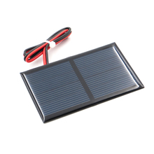 Cargador de batería DIY de 2V y 300MA, cable de célula Solar de silicio policristalino, 1 unidad 2024 - compra barato