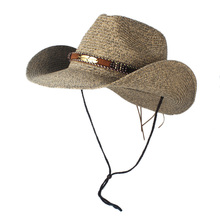2019 Fashion Women Men Hollow Western Cowboy Hat Lady Dad Beach Sombrero Hombre Straw Panama Cowgirl Jazz Sun Cap Size 56-58CM 2024 - buy cheap