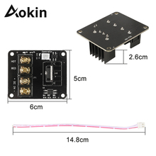 Aokin нагревательный модуль питания с горячей кроватью Плата расширения питания MOS трубка модуль высокой нагрузки с кабелем аксессуары для 3D-принтера 2024 - купить недорого