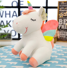 25CM New Soft Cute Rainbow Style Unicorn Toy Plush Toys Animals Horse Children Toys Baby Dolls Birthday Gifts 2024 - buy cheap