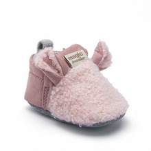 Nuevo zapatos de chica de bebé de invierno de dibujos animados lindo oído recién nacido zapatos de niño pequeño suela blanda para niño en primer lugar los caminantes zapatos 0-18M 2024 - compra barato