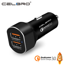QC 3,0 Автомобильное устройство для быстрой зарядки Быстрая зарядка 3,0 Автомобильное зарядное устройство для мобильного телефона двойной USB быстрая зарядка автомобиля cargador rapido автомобильное зарядное устройство 2024 - купить недорого
