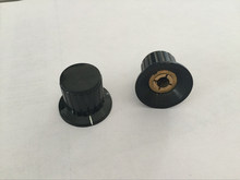 10pcs Skirted Knob  For Standard Pots Black D 25mm H 20mm Hole Diameter 6mm 2024 - buy cheap