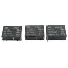 100 Uds HF46F-024-HS1 HF46F-012-HS1 HF46F-005-HS1 HF46F 24-HS1 5 12 - 5A250VAC de nuevo 2024 - compra barato