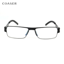 Grade Quality Stainless Steel Glasses Spectacle Men Square Myopia prescription optical eyeglasses frame Fadeless 2024 - buy cheap