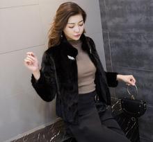 2022 New Real natural genuine mink fur coat women fashion jacket lady outwear overcoat custom any size free shipping JN589 2024 - buy cheap