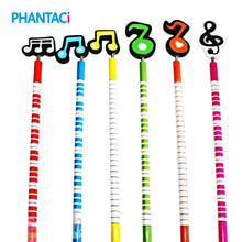 12 pcs/lot Kawaii Musical Note Wooden Pencil Cute Novelty Lead School Pencils for Kids Studnets Stationery Gifts 2024 - buy cheap