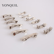 40Mm Rhodium Plated French Hair Barrette Clips Findings Iron Hair Clips Findings DIY Hair Accessories 300Pcs/Lot Free shipping 2024 - buy cheap