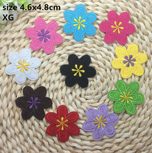 Free Shipping 10 pcs flowers embroidered patch iron on Motif Applique hat bag shoe phone decor embroidery diy accessory 2024 - buy cheap