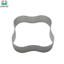 Square Shape Cookie Cutter Biscuit Press Stamp Embosser Sugar Pasty Cake Chocolate DIY Baking Mould Cake Cookie Cutters Tools 2024 - buy cheap