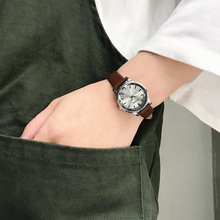 Relojes de cuarzo poligonales para mujer, pulsera femenina a la moda, de marca ulzzang, simples, de cuero 2024 - compra barato