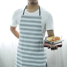 Simple cotton cloth home kitchen apron baking bibs men and women plaid aprons 2024 - buy cheap