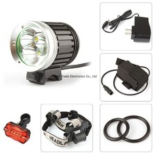 Luz de led para farol de bicicleta 3xcree xm-l t6, 4800 lúmens, lanterna à prova d'água de alta potência, luz traseira para bicicleta 2024 - compre barato