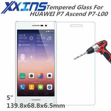 Tempered Glass For HUAWEI P7 Ascend P7-L00 phone Screen protective 5" inch cover discount free gift 2024 - buy cheap