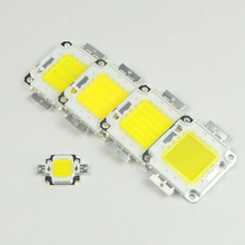 Chip de luz de led cob integrado, 10 peças, alta potência, 10w, 20w, 30w, 50w, 100w, chip, smd, dc 9v, 30v, 36v para lâmpada de holofote de lâmpada de inundação diy 2024 - compre barato