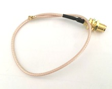 100pcs/lot  IPX U.fi TO SMA female nut bulkhead Cable Adapter RG178 Cable 10cm 2024 - buy cheap