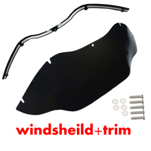 Smoke 9.5" Windshield For Harley Road Glide FLTR FLTRX FLTRI Custom 1998-2013 2011 2012 2024 - buy cheap