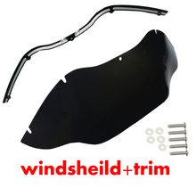 Fumaça 9.5 "para harley estrada glide fltr fltrx fltri personalizado 1998-2013 2011 2012 2024 - compre barato