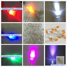 200pcs 3mm led lamp red/green/blue/yellow/white/pink/uv-purple/orange-amber 3mm diodes Round Water clear Light Emitting Diode 2024 - buy cheap