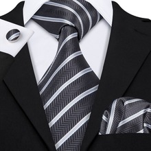 Conjunto de corbata de seda de 100% de fiesta de negocios para hombre con diseño de moda de Barry. Wang LS-5080 de envío directo 2024 - compra barato