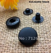 15mm matt black snap button brass metal snap button garment/bags/wallet button 500 pcs/lot free shipping 2024 - buy cheap