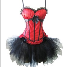 hot burlesque costume Sexy Bra Corset Women Bone Lace Bustier Corset+G string Set Lingerie - 8899 2024 - buy cheap