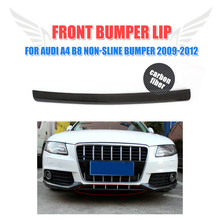 Carbon Fiber Front Bumper Lip Spoiler for Audi A4 B8 Non-sline 2009 - 2012 Front Bumper Lip Splitters 2024 - купить недорого