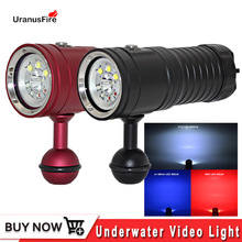 Linterna de buceo LED subacuática de 80M, XM-L2, UV, fotografía, vídeo, lámpara táctica, resistente al agua, L2, luz de buceo 2024 - compra barato
