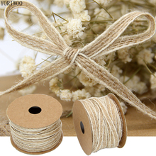 YORIWOO Hessian Jute Ribbon Lace Burlap Roll Vintage Rustic Wedding Decoration Party DIY Craft Supplies Packaging Christmas Gift 2024 - buy cheap