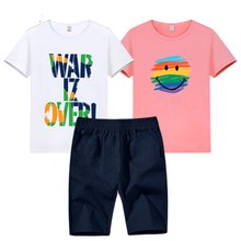 Children's Clothing Boy Summer Suit 2019 New Boy Sports Clothes Big Children Children Summer Short Sleeves Tide 3 PC 2024 - buy cheap