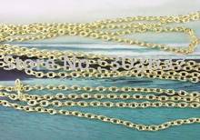 FREE SHIPPING 10METERS Gold Color Plated small oval cabel metal chain 5x10MM M18603G 2024 - buy cheap