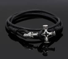 Nordic Viking Man Bracelet Retro Cross Pendant Amulet Bracelet Viking Jewelry Gives Friends the Best Gift 2024 - buy cheap