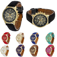 Unisex Casual Geneva Faux Leather Quartz Analog Wrist Watch Watchespagani design emale watches top brand luxury 30 2024 - buy cheap