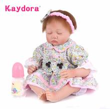 Реалистичные куклы Kaydora для новорожденных, 55 см, куклы для девочек ручной работы, мягкие силиконовые куклы для новорожденных, игрушки для де... 2024 - купить недорого