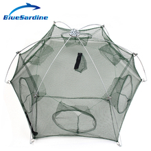 BlueSardine Large Fishing Net Shrimp Cage Nylon Mesh Net Small Fish Trap Fishing Tackle 2024 - buy cheap