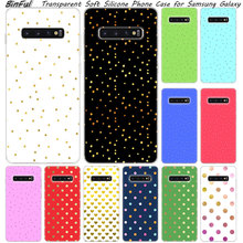 Capa de silicone macia de bolinhas, para samsung galaxy s10 s9 s8 plus s7 edge a6 a8 plus a7 a9 2018 a5 2017 2024 - compre barato