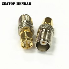 100Pcs Brass SMA Male Jack to TNC Female Plug RF Straight M/F 50 Ohm Connector for Wire Cable 2024 - buy cheap