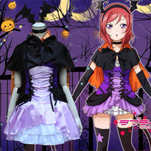 New Japanese Anime Love Live Nozomi Tojo Cosplay Maid Witch Dress Halloween Costumes Set For Woman Sweet Lolita Dress Carnival 2024 - buy cheap