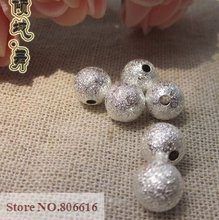 10MM (100pcs) Silver Plated & Copper Dull Polish Loose Bead DIY Jewelry Findings Accessories 2024 - buy cheap