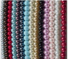 OMH wholesale free ship 14mm 10pcs White Black red Purple, blue round glass spacer pearl beads Many colors to pick 2024 - buy cheap