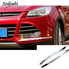 For Ford Kuga Escape 2013 2014 2015 2016 Car Styling Front Side Bumper Corner Trim Frame Stick Stainless Steel Anti-rub 2pcs 2024 - buy cheap