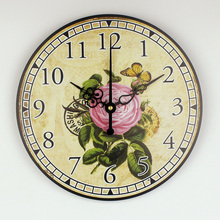 wholesale beautiful 3d flowers living room wall decoration watch modern more mute home decor large size wall clock best gift 2024 - buy cheap