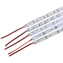 10pc LED Bar Light Hard Strip Light Aluminum 12V 50cm 8520 7020 5630 4014 Super bright Rigid Led Light Strip 36/72led Cold White 2024 - buy cheap