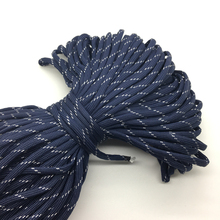 10yds/Lot Mxi color Paracord Bracelets Rope 7 Strand Parachute Cord CAMPING HiKING #Navy blue+white 2024 - buy cheap