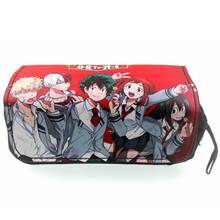 IVYYE-bolsas de cosméticos de Anime My Hero Academia, estuche escolar con cremallera de PU, almacenamiento de bolígrafos, bolsa de gran capacidad, papelería, nuevo 2024 - compra barato