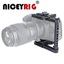 Niceyrig BMPCC 4K Quick Release Camera Cage Half Cage for Blackmagic Design Pocket Cinema Camera 4K With Manfrotto plate 2024 - buy cheap