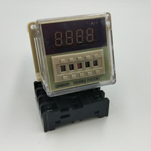 Digital display time relay DH48S DH48S-2Z electric delay timery 0.01S-99H99M 8PIN with base 2024 - buy cheap